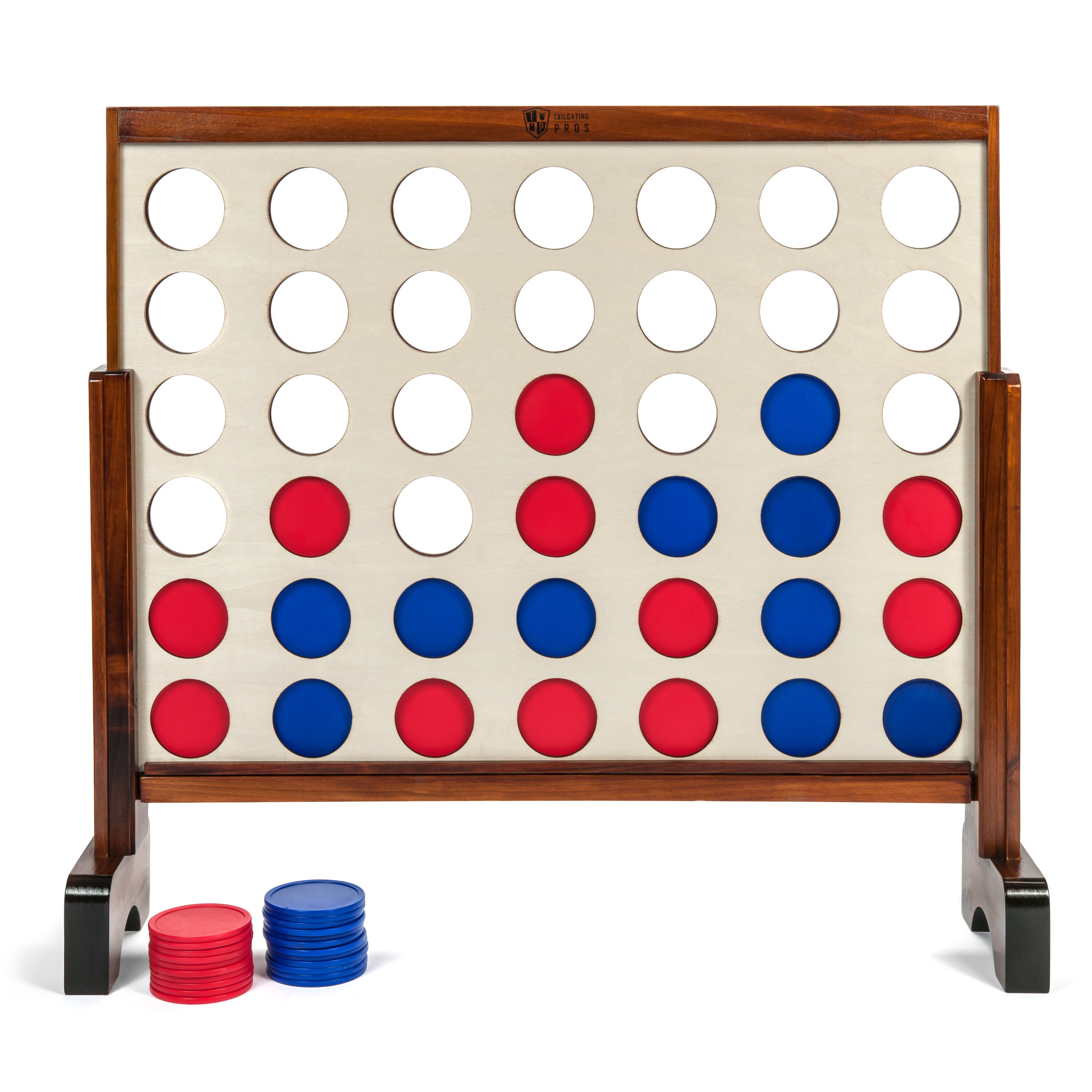 Giant Stained Four in a Row With Carrying Case- Free Shipping