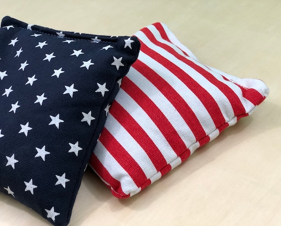 8 Regulation Corn Hole Bags American Flag Bag High Quality Stars and Stripes
