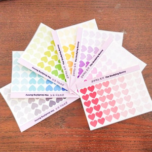 Herzen mittlere Aufkleber | Handgemachte Aufkleber, Bulletjournal Aufkleber, Deco-Aufkleber, Scrapbook Aufkleber, Handwerk Aufkleber, Sticker