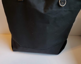 BLACK Portsmith Tote with Cork detail