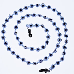 Purple Beaded Eyeglass Chain