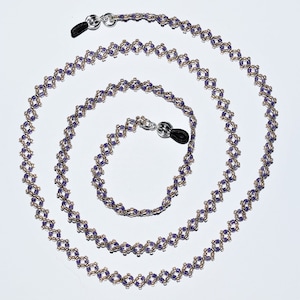 Rainbow Purple Eyeglass Chain
