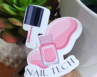 Nail tech sticker