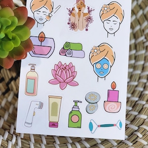 Spa sticker sheet