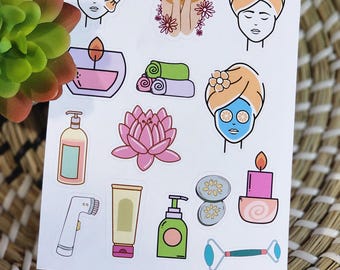 Spa sticker sheet