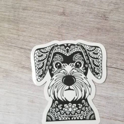 Custom Two Miniature Schnauzer Car Decal Sticker / Etsy