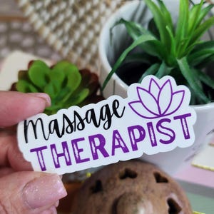Massage therapist sticker