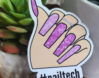 Nail tech waterproof sticker