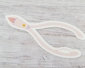 Nail Nippers Waterproof Sticker