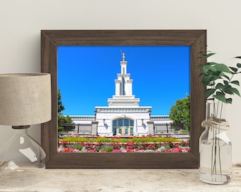 De Columbia River Washington LDS tempel / / krijg je 5 maten / / Instant Digitale Download
