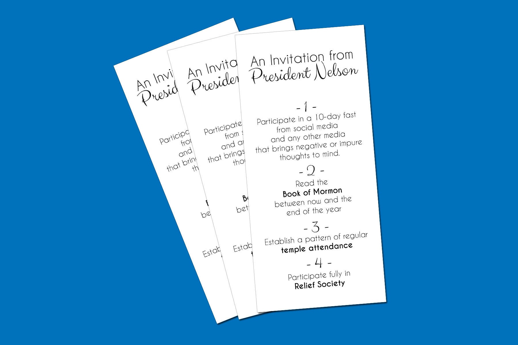 Invitation from President Nelson / General Conference / Etsy