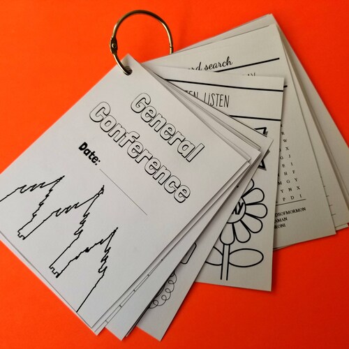 Primary General Conference 2022 Activity Packet Digital Etsy