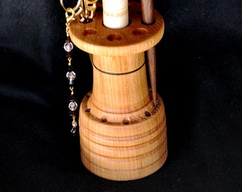 Hand made stitchery  learnard brand accessories holder/stand made from beautiful  birch wood