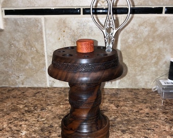 Model 8193 Claro walnut wood tool small stand