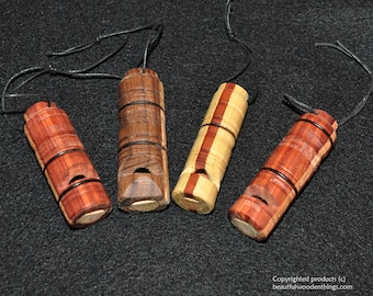 Pack Of 4 Colorful Hand Made learnard brand  Wooden Whistles