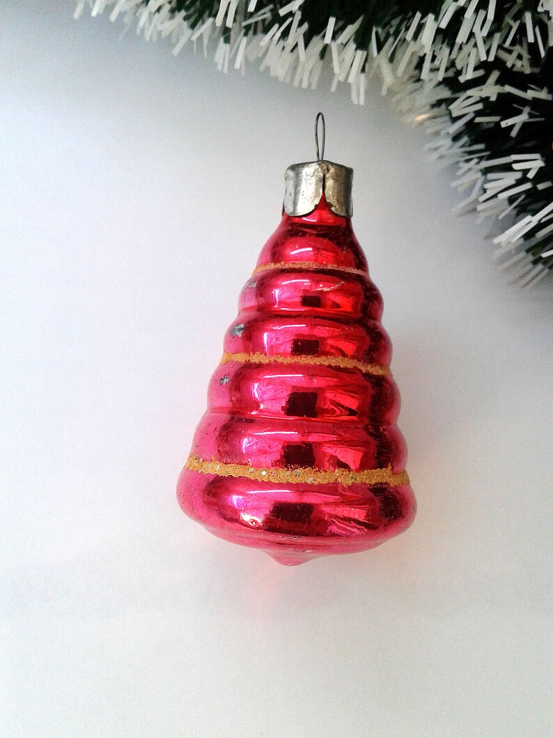 Christmas glass Pyramid Christmas glass ornaments Toy Pyramid Etsy