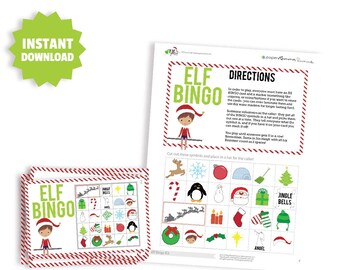 elf bingo printable elf activity kit printable elf game shelf elf game instant download c k05 zz6 - Christmas Elf Games elf bingo printable elf activity kit printable elf game shelf elf game instant download c k05 zz6 - Christmas Elf Games