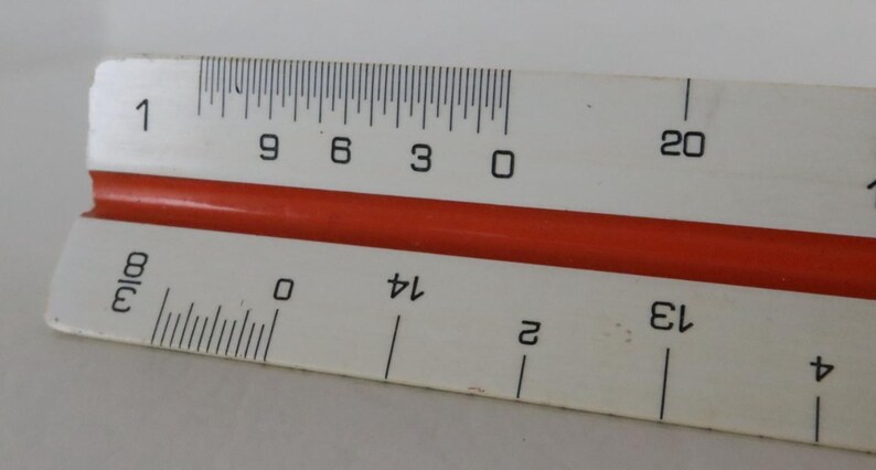 Den Make Ruler KOH-I-NOOR Rapidograph 8230 A12 3 Sided Triangular Ruler Drafting With ...
