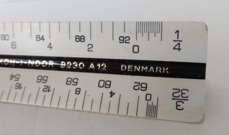 KOH-I-NOOR Rapidograph 8230 A12 3 Sided Triangular Ruler Drafting With ...