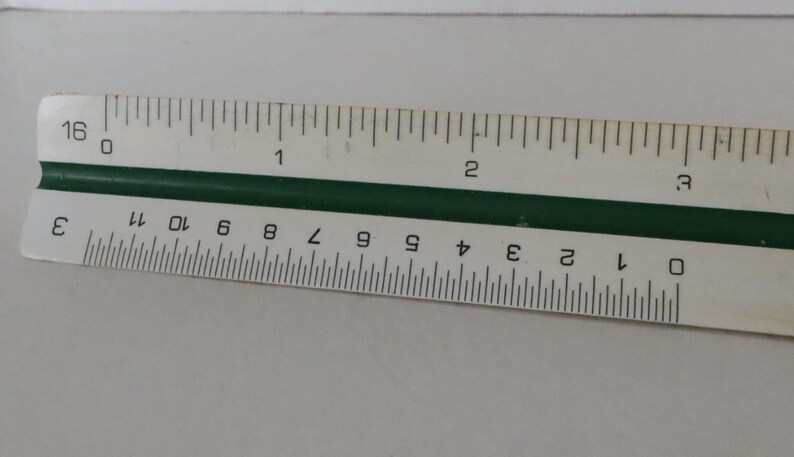 Den Make Ruler KOH-I-NOOR Rapidograph 8230 A12 3 Sided Triangular Ruler Drafting With ...
