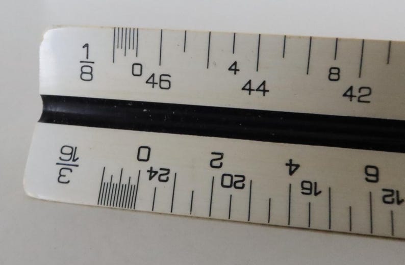 Den Make Ruler KOH-I-NOOR Rapidograph 8230 A12 3 Sided Triangular Ruler Drafting With ...