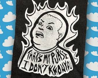 Bobby Hill - Dat is mijn portemonnee, ik ken je niet - Punk Patch, Block Print