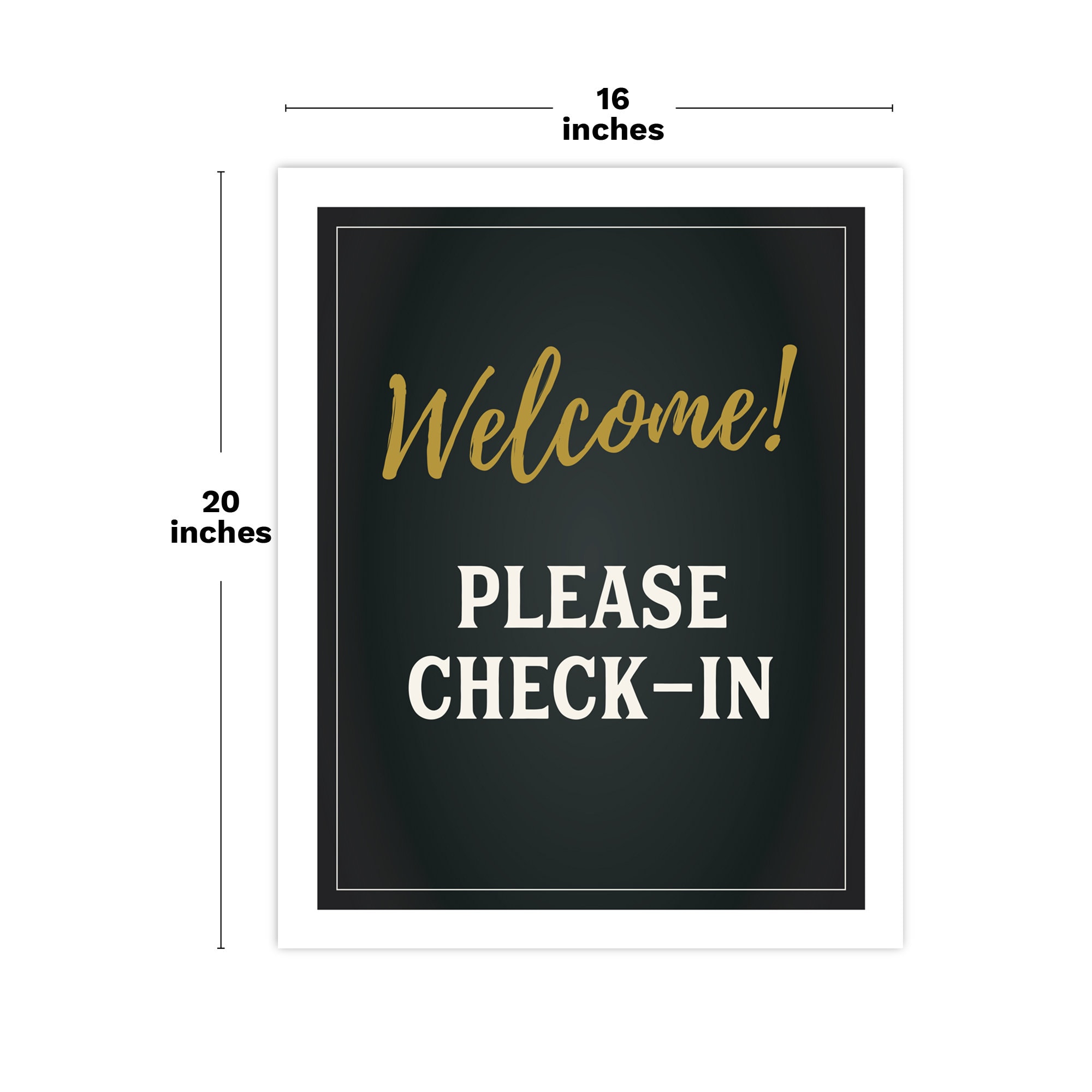 4 PDF Posters - Silent Auction Welcome - Please Check-in With Arrows ...