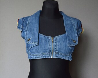 denim bolero