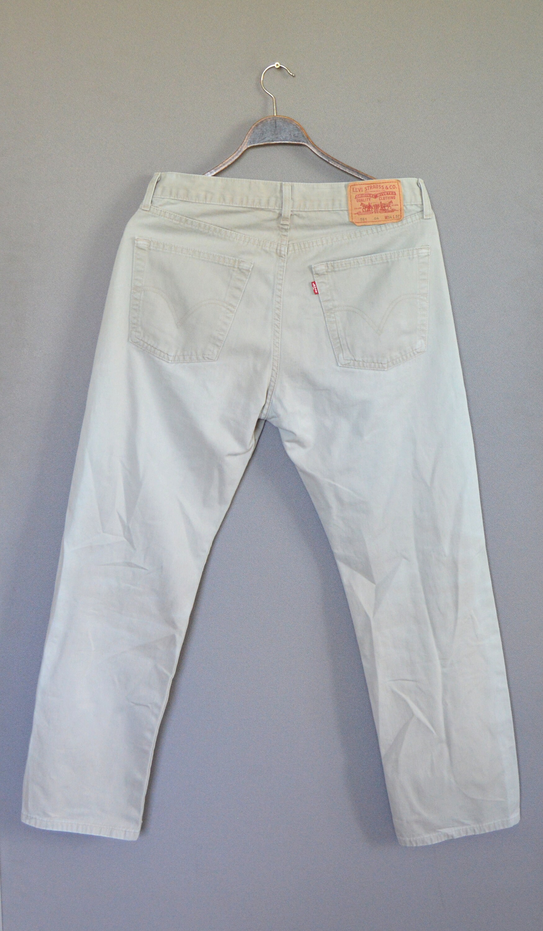 Beige Levis Jeans Vintage Levis 581 