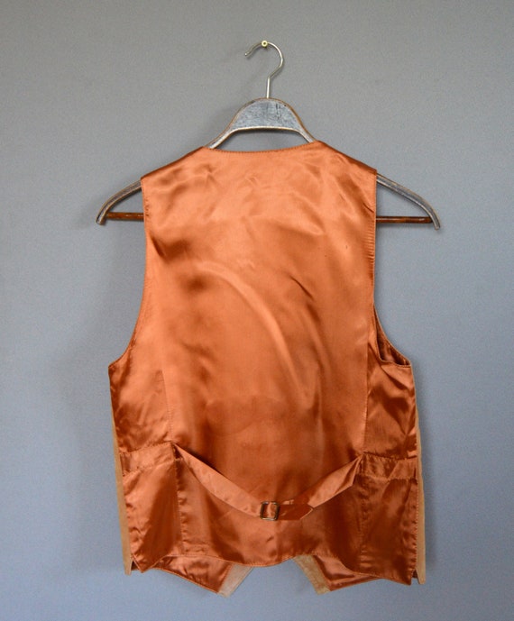 Vintage Leather Vest Camel Brown Suede Leather Wo… - image 7