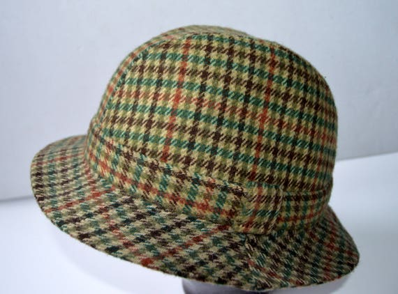 plaid trilby hat