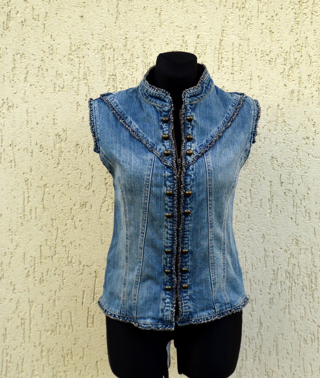 Steampunk Vest Marching Band Vest Blue Military Style Vest Etsy