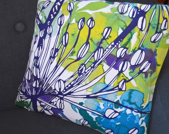 Vallila Finland Cushion Cover 38 x 40 cm colorful Vintage pillow cover flowers pillow cover Finnish design Pillow cover 15 x 16&quot;