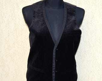 Zwart fluwelen vest Damesvest Steampunk Formeel gilet Pak Traditioneel landelijk gilet Cottage kantoorsecretaressevest Grote maat