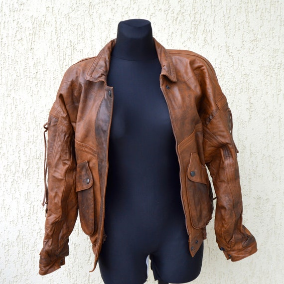 Vintage Oversized Biker Jacket Distressed Brown Leather Rider Style Streetwear Coat Cropp Jacket Western Rocker Blazer Tie Side Jacket - Etsy Vintage Oversized Biker Jacket Distressed Brown Leather Rider Style Streetwear Coat Cropp Jacket Western Rocker Blazer Tie Side Jacket - Etsy