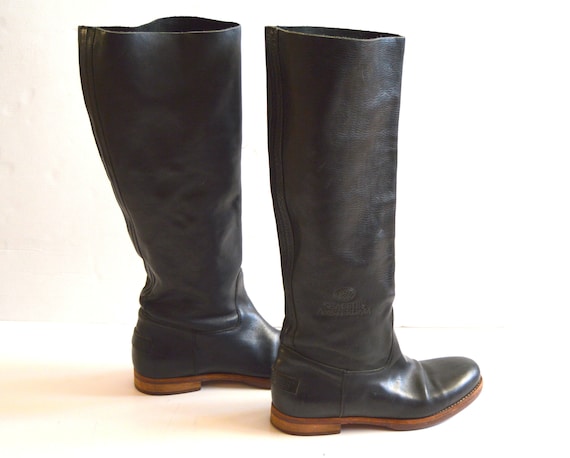 Cusco afbetalen Knorrig Vintage Shabbies Amsterdam Boots Genuine Leather Boots Black - Etsy