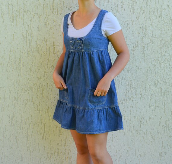 vintage overall dress