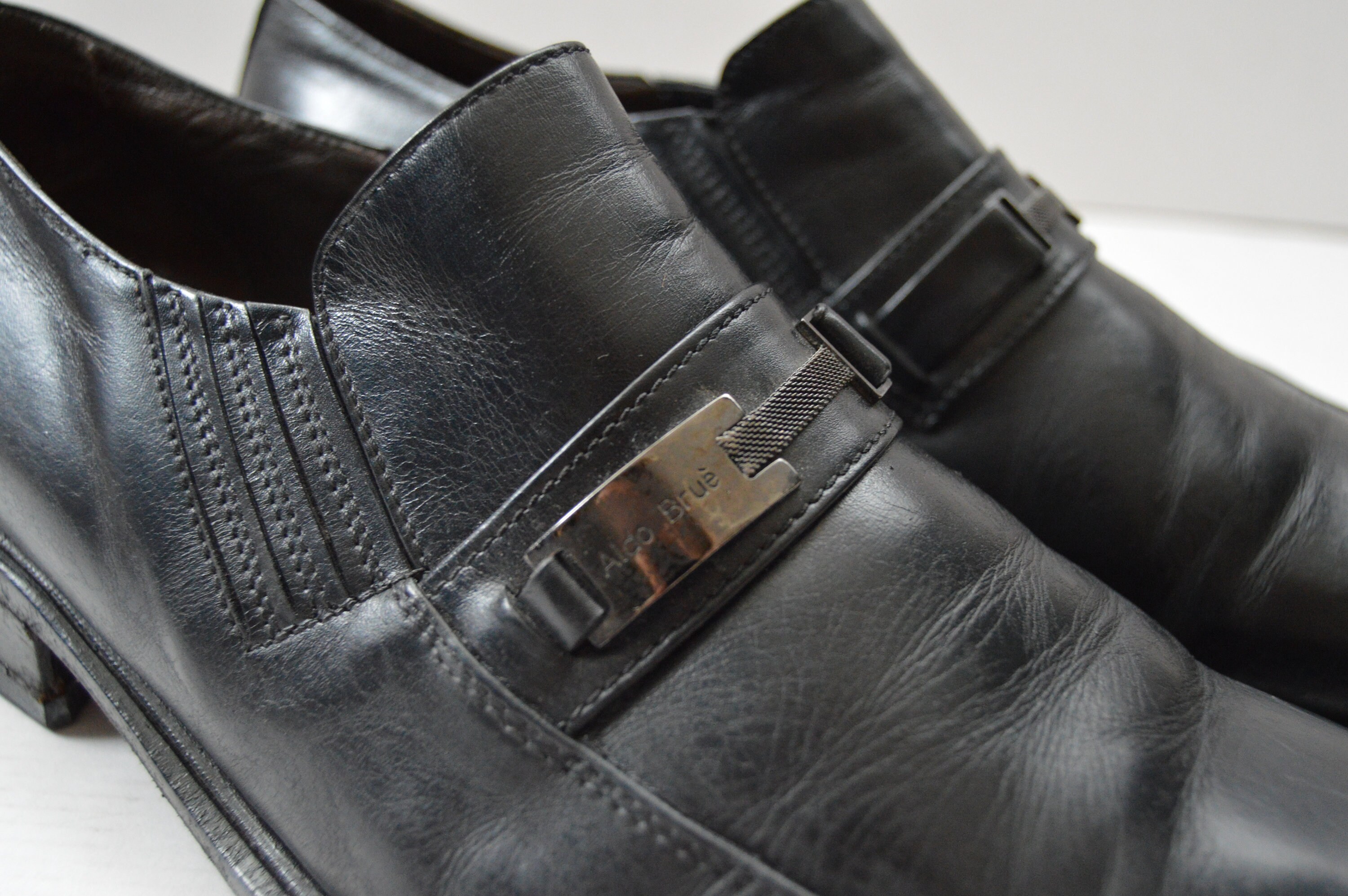 Vintage Aldo Brue Leather Shoes Men display picture 3