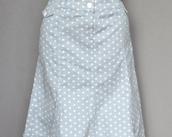 Paolo Midi Skirt - Cacao/Brick Polka Dot