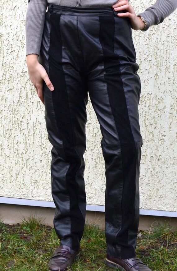 leather biker pants womens