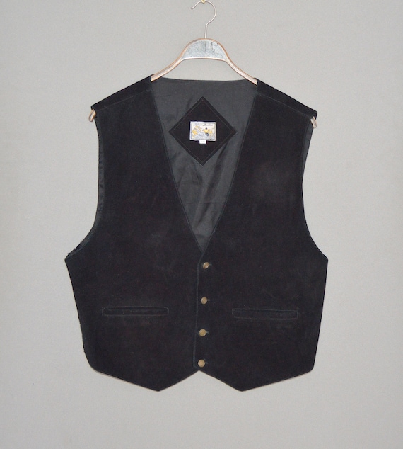 Mens leather suede clearance waistcoats