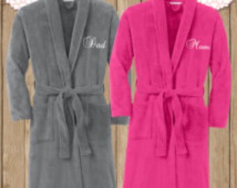 Monogrammed Plush Microfleece Robe - Comfy and Adorable! Great Gift!!!