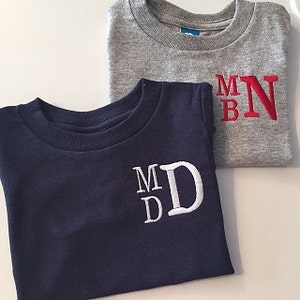 Jongens Monogram korte mouw T-shirt - Gepersonaliseerd en super SCHATTIG!!!
