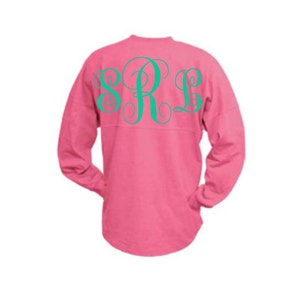 Monogrammed Solid Billboard Crew - Cute and Trendy!