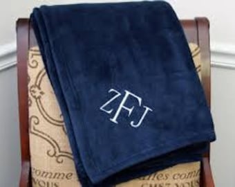 Plush Blankets with Embroidery!  Personalized - Warm and Cozy 50" X 60"