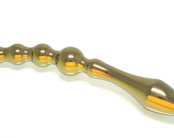 Farringdon Titanium Dildo by Crowned Jewels- Anodised Gold colour