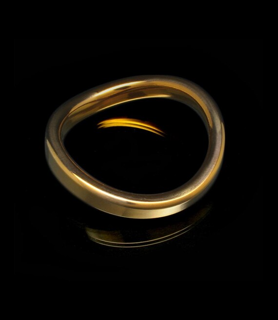 Oro Earl s Court Titanio Anillo de gallo para hombre Anillo de