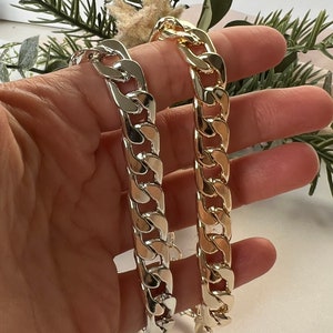 Gold Chunky Chain Bracelet - Silver Chunky Chain Bracelet - Gift for Her