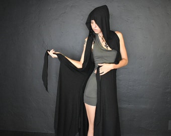 Túnica con capucha de Jedi Oscuro - Negra