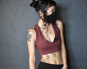 Feito sob encomenda - Top cropped - Rosa antigo